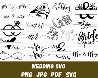 Wedding SVG - Bride svg, Groom svg, Wedding svg, Wedding Signs, Marriage Svg,Vintage Frame SVG, Welcome To Our Wedding svg, monogram, Bridal