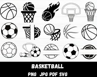 Basketball SVG, Basketball SVG Bundle, Basketball Cricut, Basketball Ball SVG, Basketball Cut File, Basketball Clipart,Basketball Silhouette