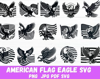 American Flag Eagle Svg, 4th of July Svg Bundle, Patriotic Svg, American Bald Eagle Sublimation, Usa Patriotic Svg, Eagle Design