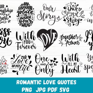 Anniversary Svg Bundle, Marriage Svg, Anniversary Gift Svg, Cute Anniversary, Romantic Love Quotes Svg, Couples Love, Svg Files For Cricut