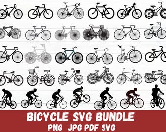 Bicycle Svg Bundle - Bicycle Png Bundle - Bicycle Clipart - Bicycle Svg Cut Files Cricut - Bike Svg -Bike Clipart - Mountain Bike Svg