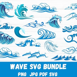 Wave svg bundle, Water waves svg, Ocean waves svg, Drop svg, Tidal waves svg, Nautical svg, Ocean life svg, Wave cut files