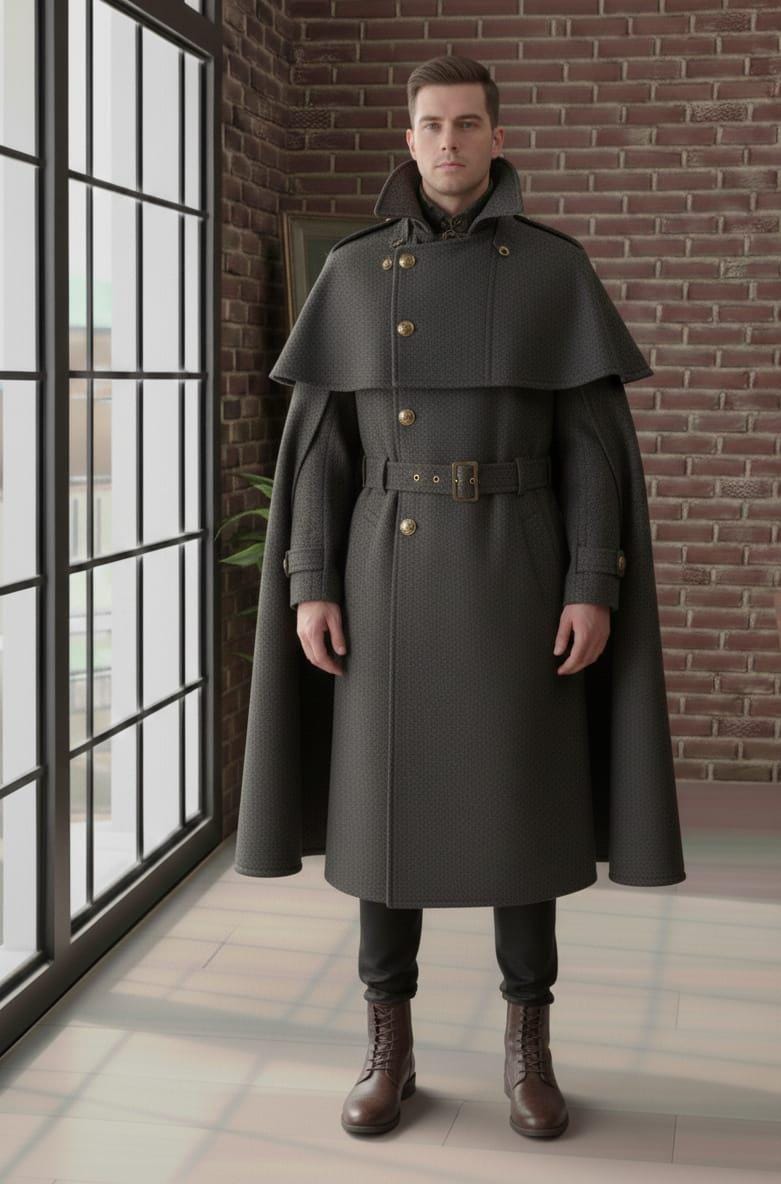 Military Cape Coat - Etsy