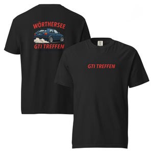 Wörthersee GTI Treffen T-Shirt – Retro Mk2 Golf Burnout Graphic | VW Enthusiast Tee | GTI Car Meet Shirt | Gift for Car Lovers