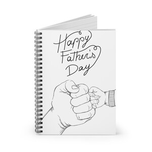 Cahier à spirales pour la fête des pères - Un cadeau attentionné pour les papas, un journal pour des notes, un carnet de croquis pour les enfants, des souvenirs de la fête des pères, une idée cadeau unique