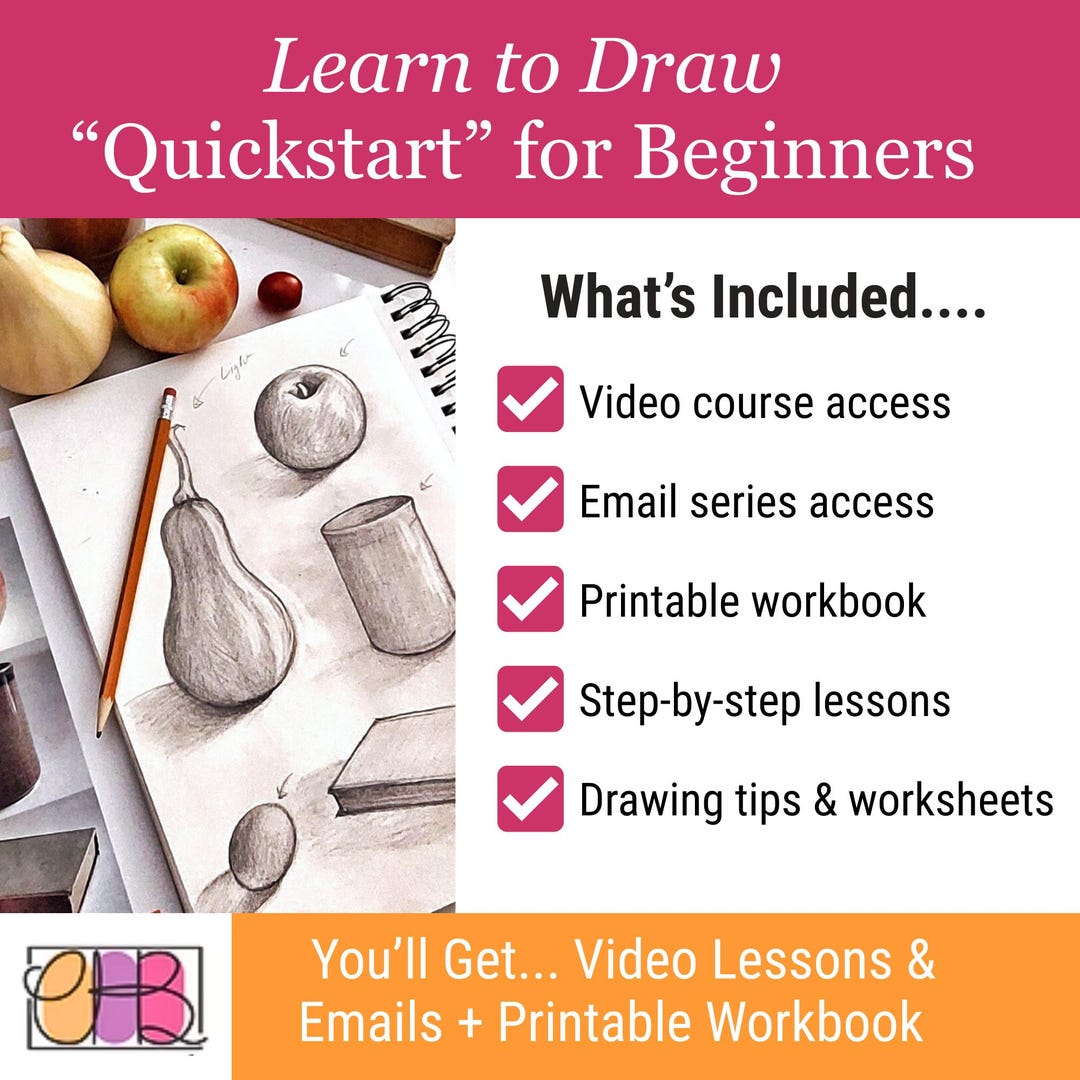 Quickstart Learn to Draw for Beginners | Video Course + Email Series ...