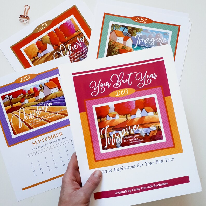 2023 Calendar Printable PDF Inspirational Quote Wall Art - Etsy