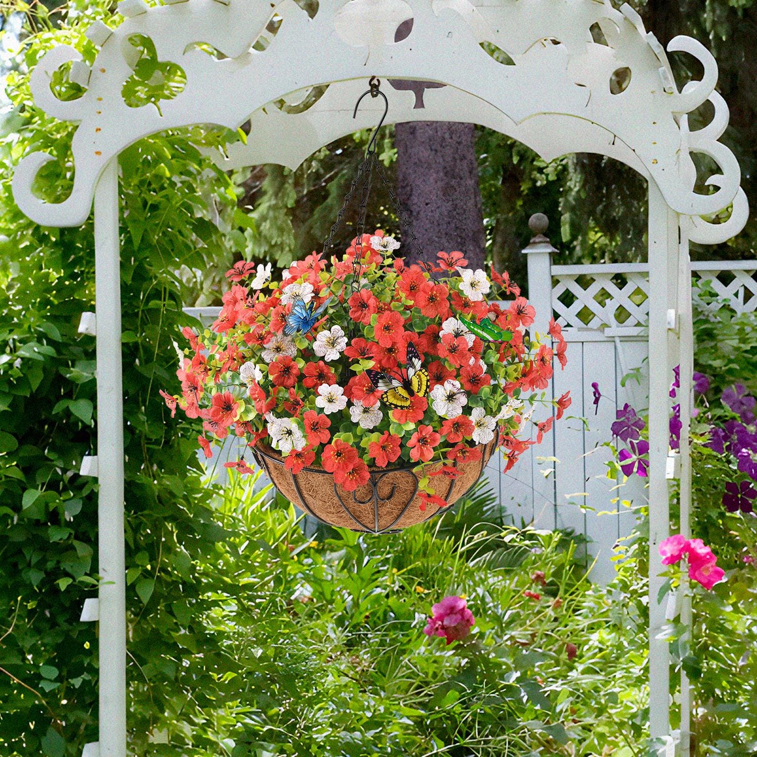 Riare 1 Pack Natural Coco Liner Roll 31 X 118 Inch Coconut Liners For Planter Window Box Hanging