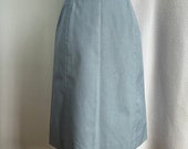 Vintage 1960s 1970s Light Blue Koret A-Line Polycotton Skirt NOS NWT