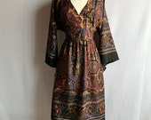 Vintage Mr. Robert Boho Hippie Empire Waist Dress