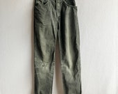 Vintage 1960s 1970s Women's Buckaroo Big Smith Black Jeans 26 Waist