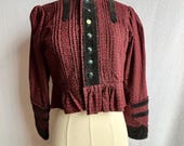Vintage Hungarian Transylvanian Szeki Hand Made Folk Jacket