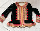 Polish Krakow Bronowice Women's Katanka Beaded Folk Jacket XL