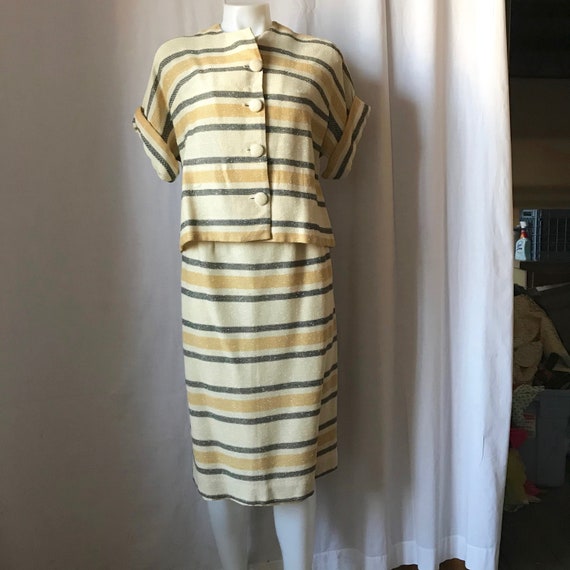 Vintage 1950s Gotham Original Short Sleeve Striped