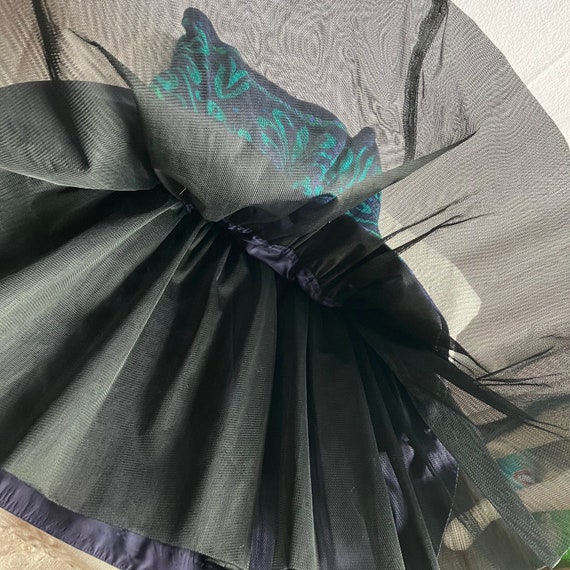 Vintage 1990s AJ Bari Strapless Full Skirt Party … - image 9