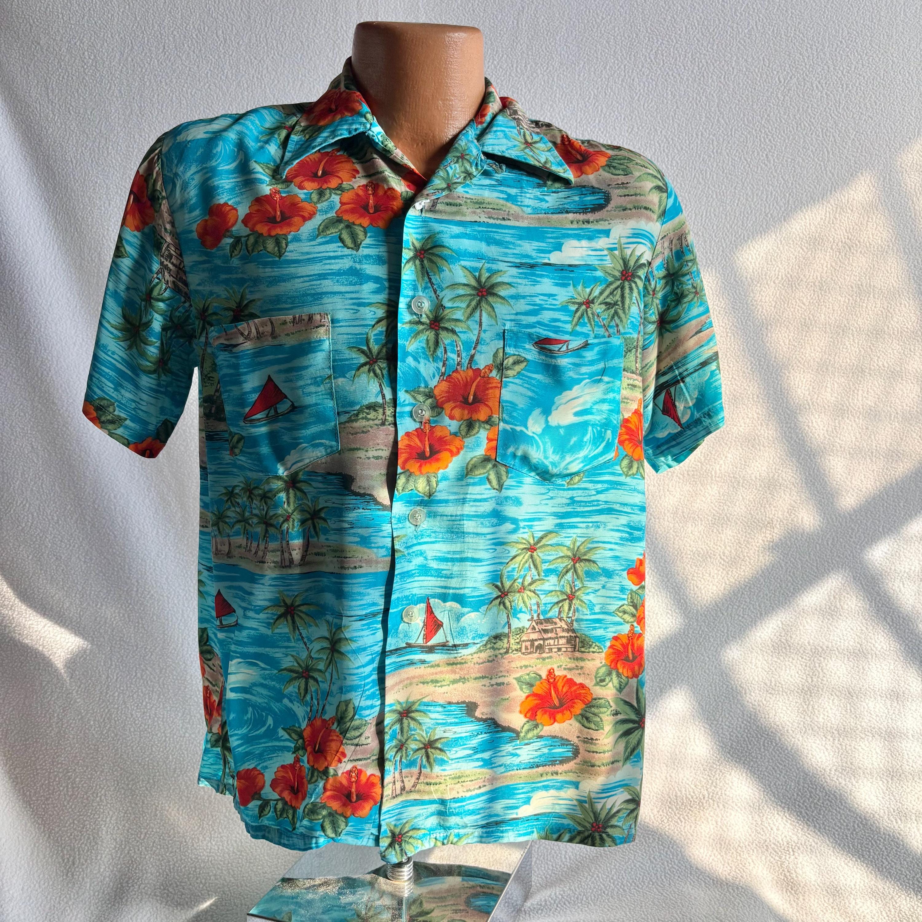 Vintage Rayon Hawaiian Shirts 70