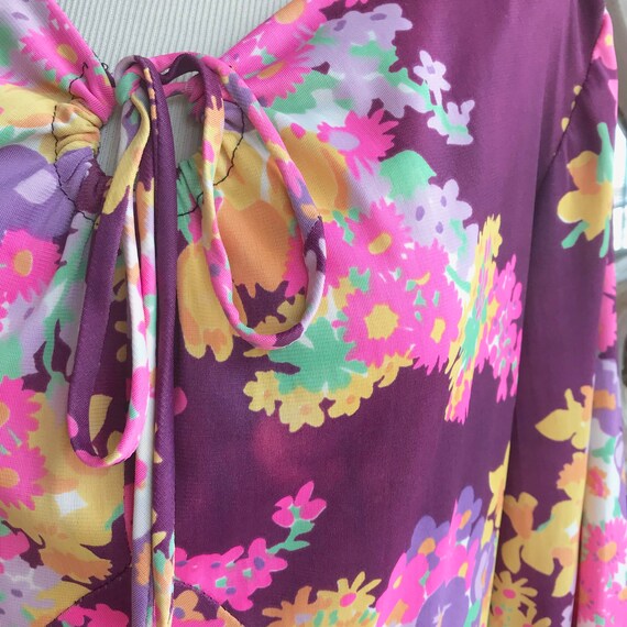 purple floral maxi