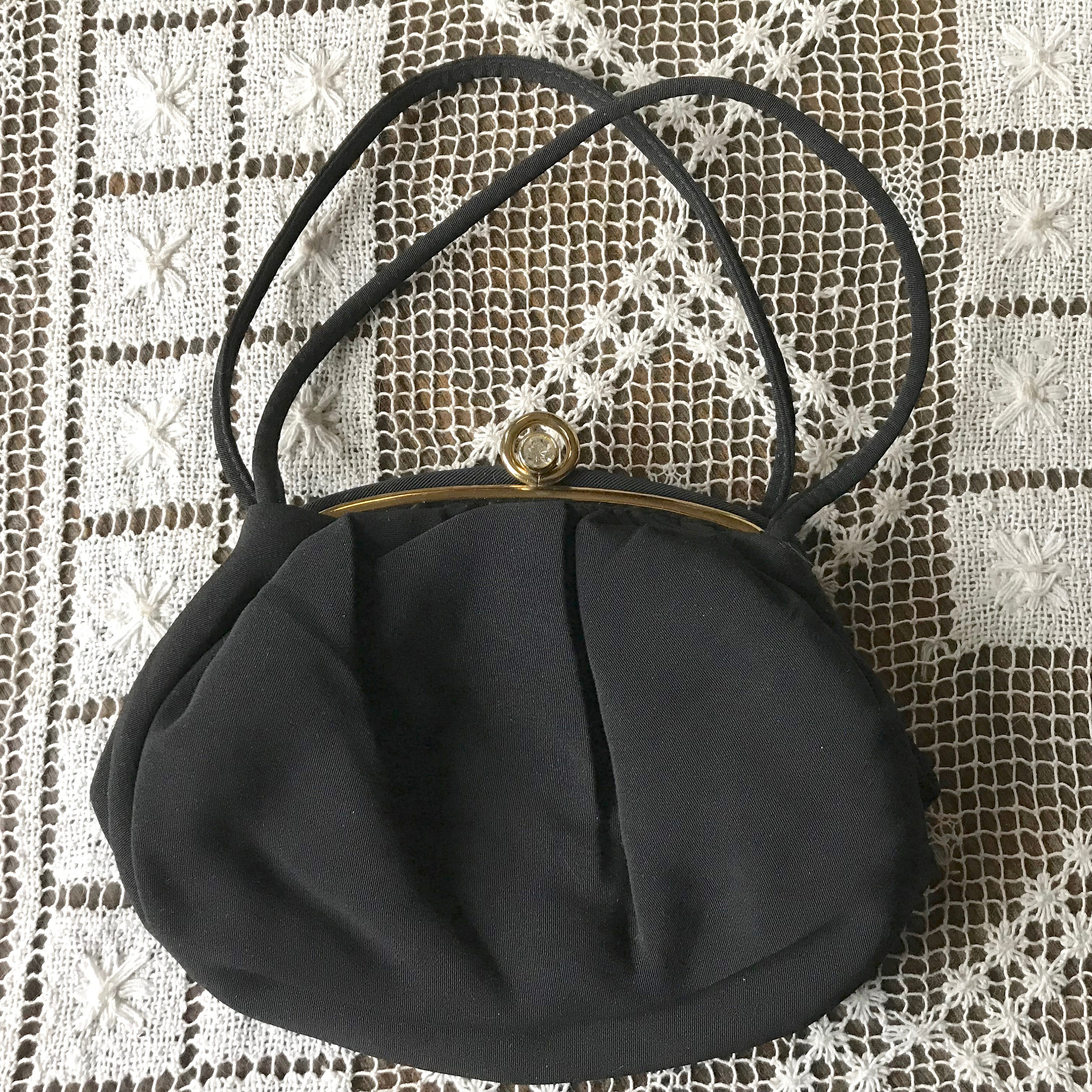 Vintage 1940s French Silk Hand Made Evening Bag With Point De -  in  2023