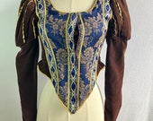 Tudor Elizabethan Renaissance Repro Women's Costume Bodice Jacket XS