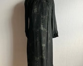 Vintage 1960s Mod Long Sleeve Sheer Shift Dress