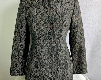 Vintage 1980er 1990er Bicci Florine Wachter Maßanzug Jacke Gr. 6