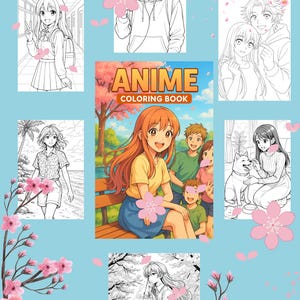 Anime Coloring Book