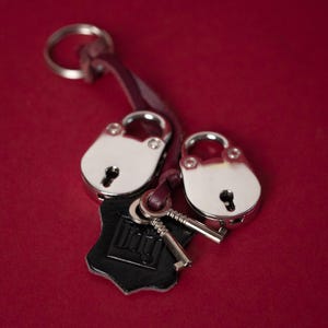 Midnight Lock Set – Pair of Mini Padlocks with Keys for Bondage Gear or Restraints