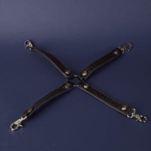 Eclipse Bind – Leather X-Hogtie Bondage Restraint