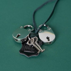 Midnight Lock Set – Pair of Mini Padlocks with Keys for Bondage Gear or Restraints