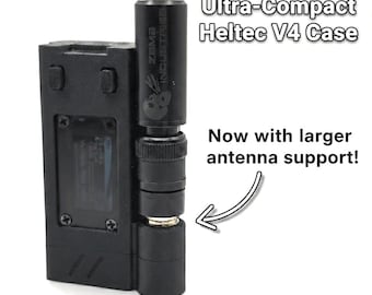 UPDATED: Ultra-Compact Heltec V4.2 Case Only (Fits 2000mAh, L76K GPS, 14mm Antenna)