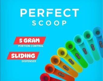 3D Printed Pre-Workout Scoop: 5g Dispenser with Slider (STL File)