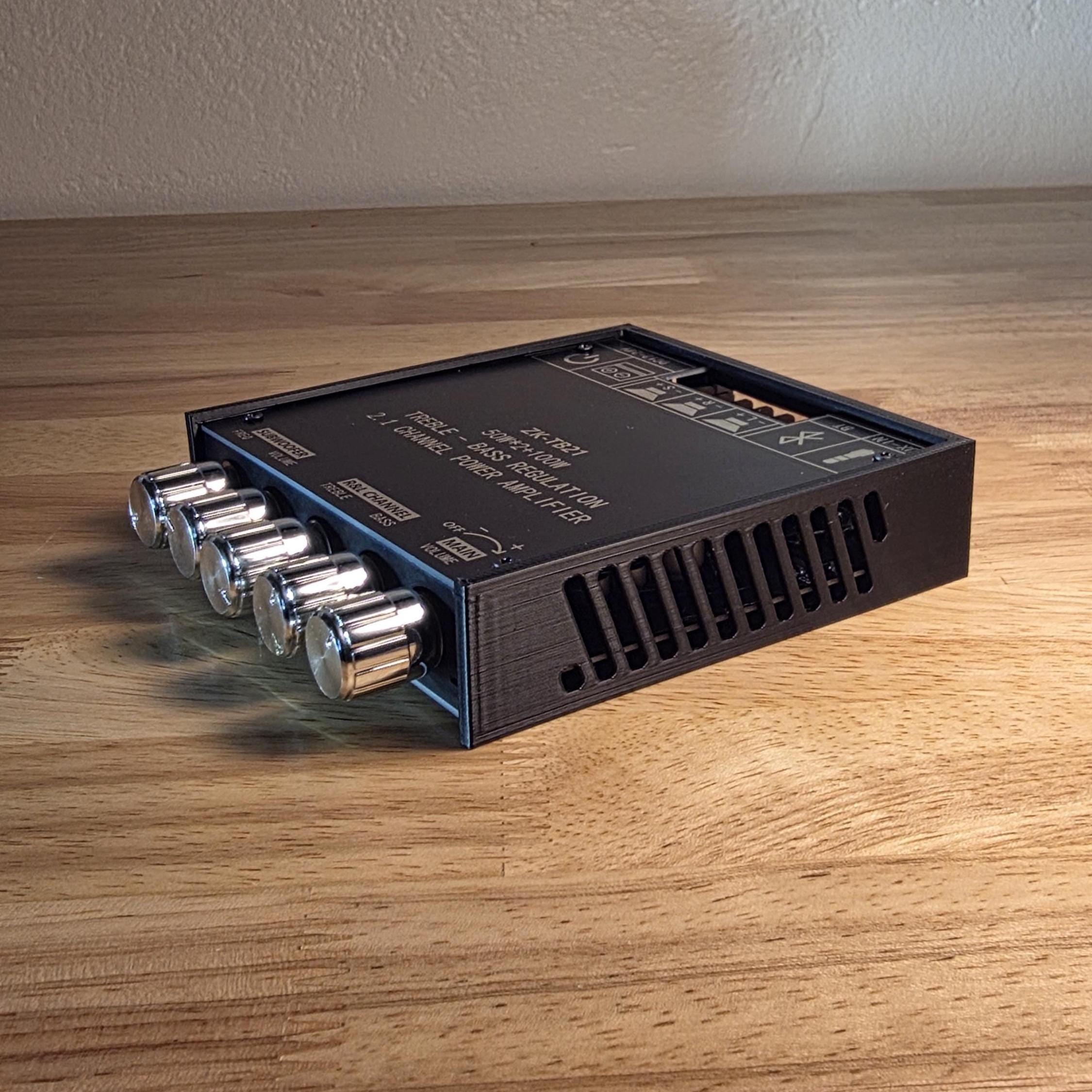 Custom 3D Printed Case for ZK-TB21 Amplifier Board - Enhanced