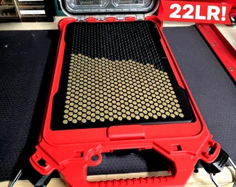22LR Ammo Insert for Milwaukee PACKOUT Compact Low-Profile Organizer (48-22-8436) | Heavy-Duty PETG Plastic