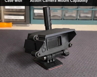 Heltec T114 (Rev. 2.0) Meshtastic Vehicle Mount Case with Action Camera Mount Capability (See Description)
