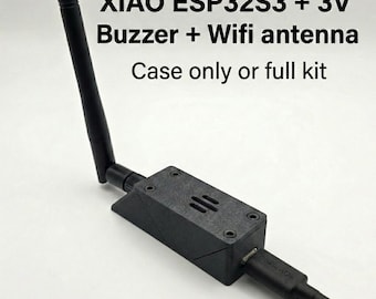 Seeed Xiao ESP32S3 Case: PETG-CF Enclosure with 3V Buzzer & WiFi Antenna (FlockYou and Oui-Spy Compatible)