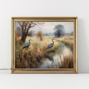Heron Print, Heron Art Print, Heron, Heron Theme Prints, Coastal Prints, Crane Print