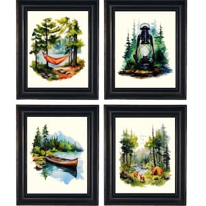 Camping Prints, Camping Art, Camping Theme Prints, Camping