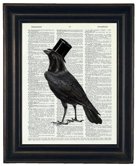 Crow Art Print, Crow