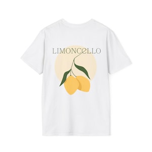 Limoncello Lemon T-Shirt | Summer Style Tee, Gift for Lemon Lovers, Beachwear, Casual Outfit, Festival Fashion