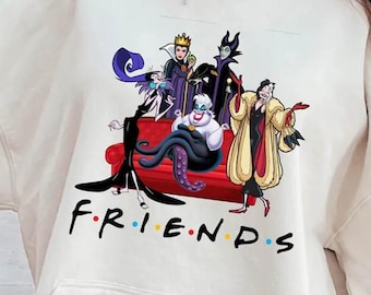 Vintage Friends Villains Halloween Shirt, Good to be Bad shirt, Disney Villains, Ursula Shirt, Evil Queen Hoodie, Cruella Sweatshirt