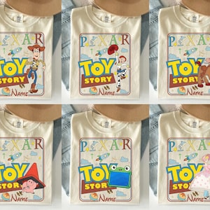 Personalized Retro Disney Toy Story Shirt, Woody Buzz Lightyear Jessie Tee, Toy Story Shirts, Disney 2026 Tee, Disney Movie Characters Tee image 1