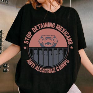 Stop Inhaftierung Mexikaner PNG, Anti Alcatraz Lager digitaler Download, Clipart für politische Erklärung, Aktivist druckbares Zeichen,Reform Inhaftierung Png