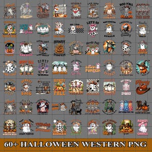 60+ Halloween Western Bundle PNG , Halloween png, Halloween Sublimation Designs, Howdy Pumpkin png, Boo Haw png, Western Sublimation Designs
