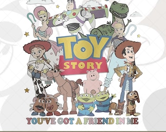 Retro "Tienes un amigo en mí" (Png), Toy Story (Png), Disney Pixar (Png), Woody Buzz Toy Story Party, Diseño (Png), Familia Disney