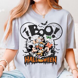 Boo To You Disney Halloween PNG, Retro Mickey Minnie Spooky Season Digital, Happy Halloween Disney World Design