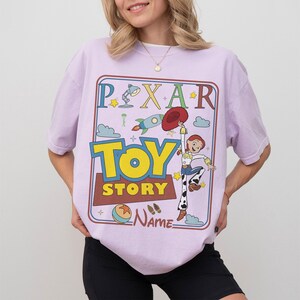 Personalized Retro Disney Toy Story Shirt, Woody Buzz Lightyear Jessie Tee, Toy Story Shirts, Disney 2026 Tee, Disney Movie Characters Tee image 5
