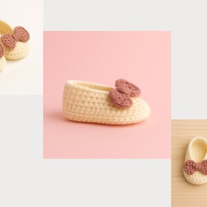 Baby Booties Häkelanleitung, handgefertigte Schuhe, Geschenk zur Geburt, einfach für Anfänger Bild 5