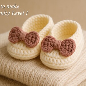 Baby Booties Häkelanleitung, handgefertigte Schuhe, Geschenk zur Geburt, einfach für Anfänger Bild 2