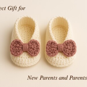 Baby Booties Häkelanleitung, handgefertigte Schuhe, Geschenk zur Geburt, einfach für Anfänger Bild 3