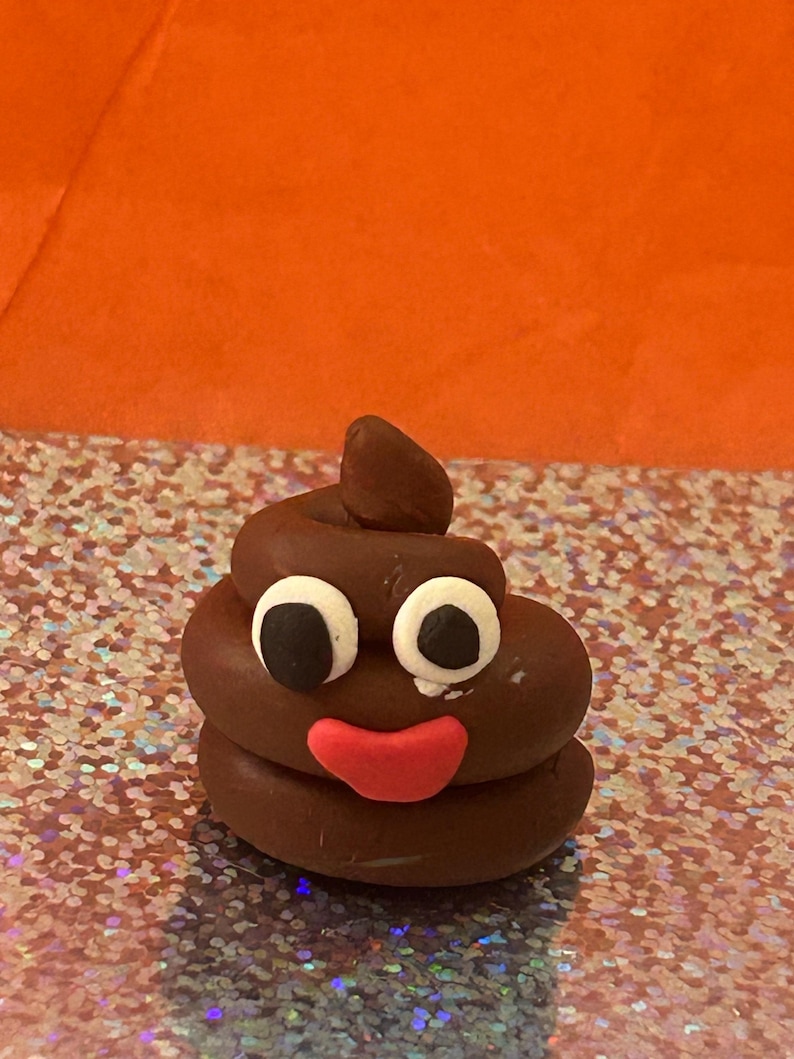 Mini Poop Emoji Figurine - Etsy